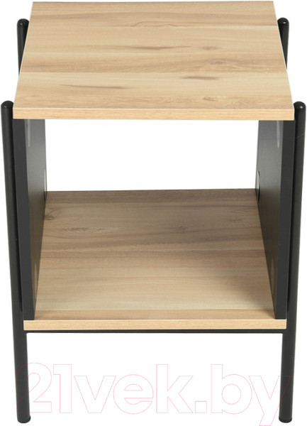 Изображение товара Журнальный столик Signal Karina B 40x40 (дуб/черный матовый)