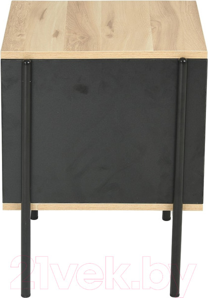 Изображение товара Журнальный столик Signal Karina B 40x40 (дуб/черный матовый)