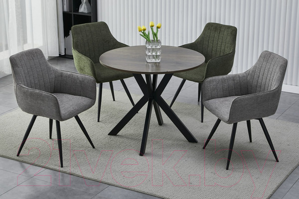 Изображение товара Обеденный стол Signal Talia II (орех/черный FI90)