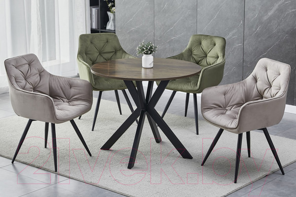 Изображение товара Обеденный стол Signal Talia II (орех/черный FI90)