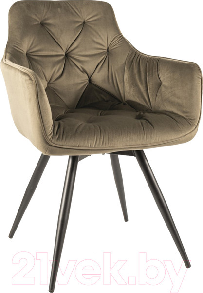 Изображение товара Стул Signal Mango Velvet (Bluvel 77 оливковый/черный)