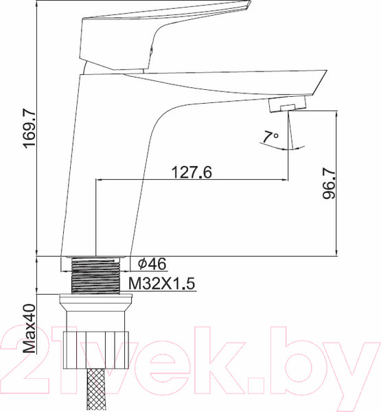 Изображение товара Смеситель Ekko EM1073