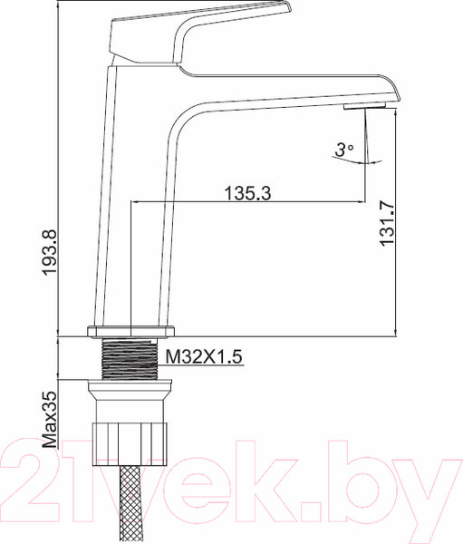 Изображение товара Смеситель Ekko EM1172