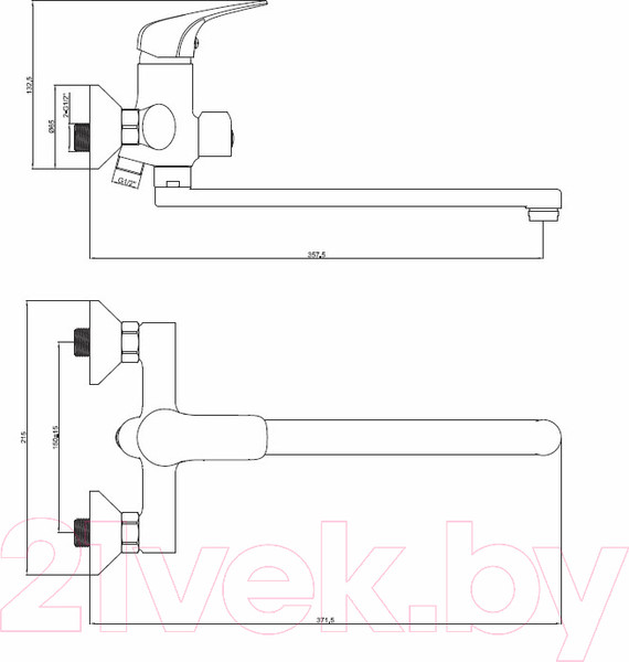 Изображение товара Смеситель Ekko EM2277