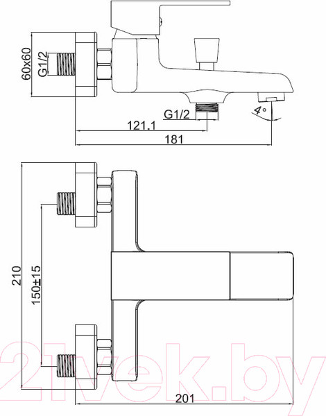 Изображение товара Смеситель Ekko EM3272