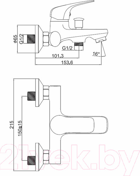 Изображение товара Смеситель Ekko EM3277