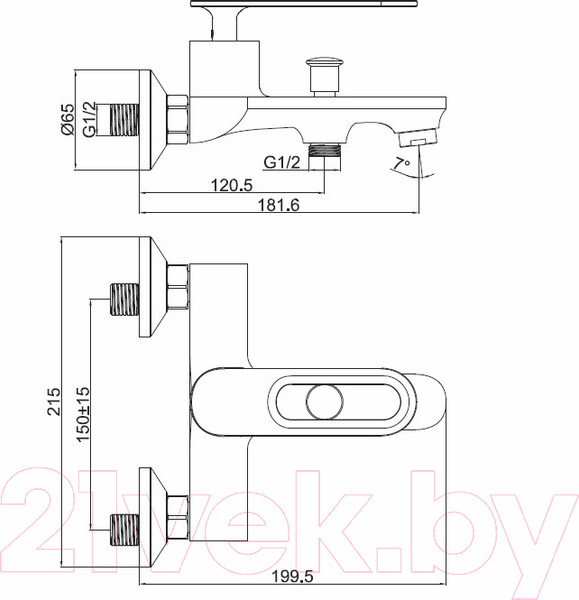 Изображение товара Смеситель Ekko EM3279