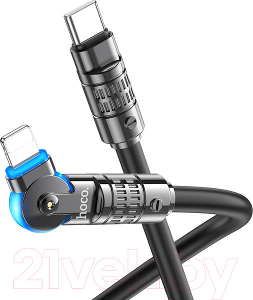 Изображение товара Кабель Hoco U118 Type-C to iPhone (1.2м, черный)