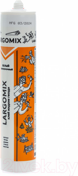 Изображение товара Жидкие гвозди Largomix Сверхпрочные (280мл, белый)