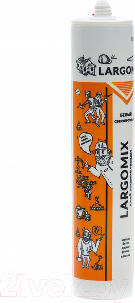 Изображение товара Жидкие гвозди Largomix Сверхпрочные (280мл, белый)