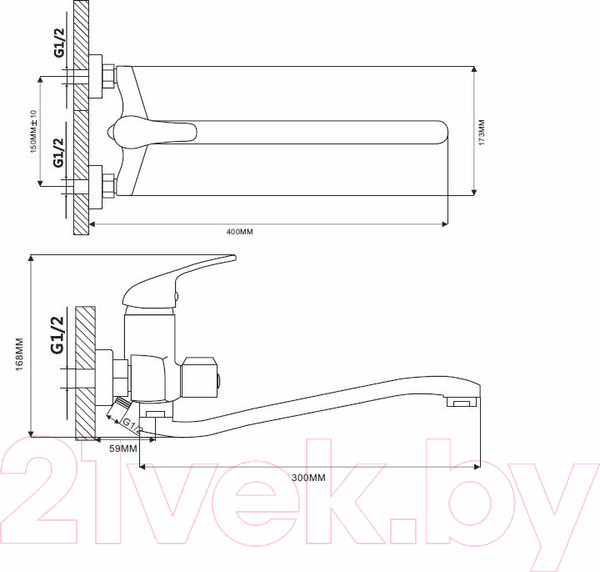Изображение товара Смеситель Ekko EM2216