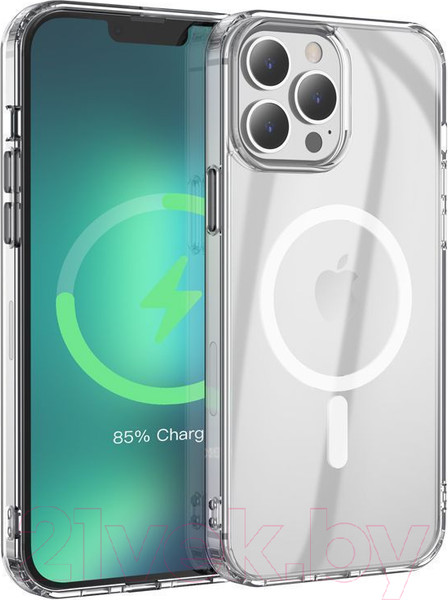 Изображение товара Чехол-накладка Hoco Магнитный для iPhone 13 Pro Max (прозрачный)