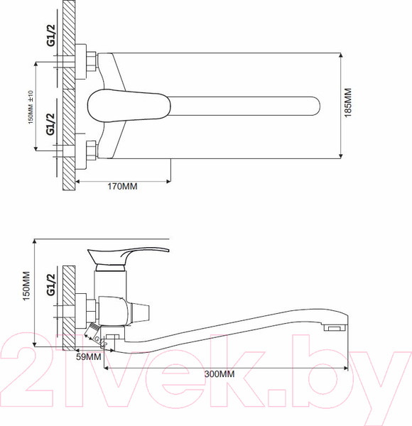 Изображение товара Смеситель Ekko EM2203