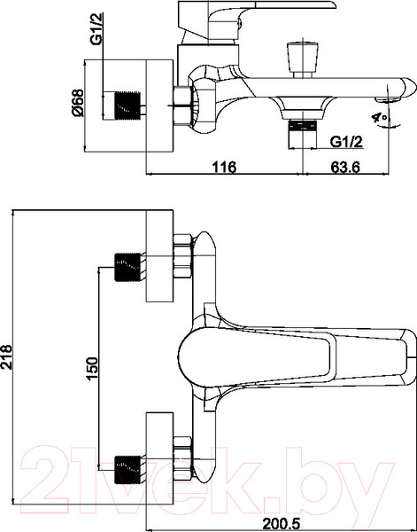 Изображение товара Смеситель Ekko EM3291
