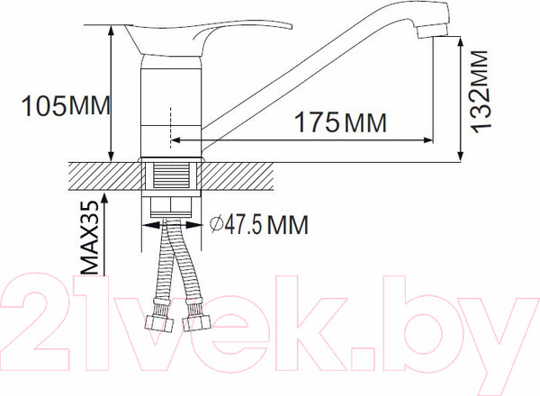 Изображение товара Смеситель Ekko EM4901