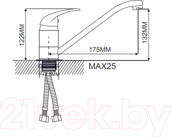 Изображение товара Смеситель Ekko EM4903