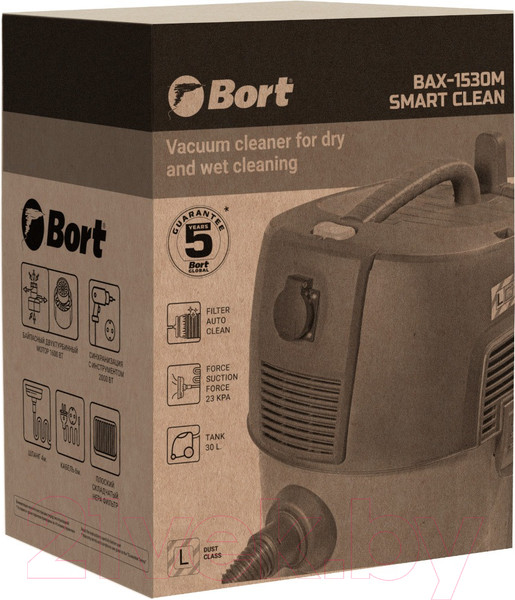 Изображение товара Профессиональный пылесос Bort BAX-1530M-Smart Clean