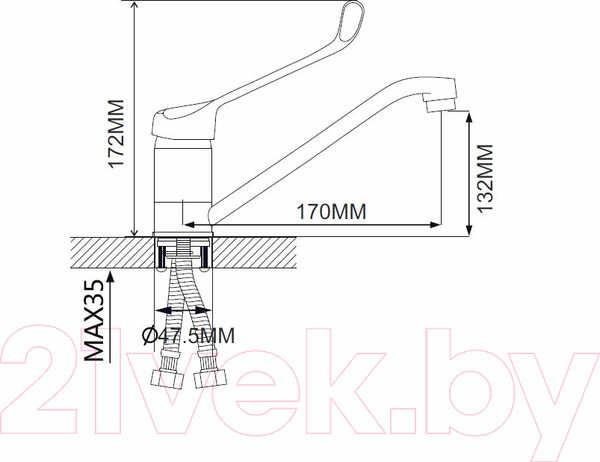 Изображение товара Смеситель Ekko EM4254