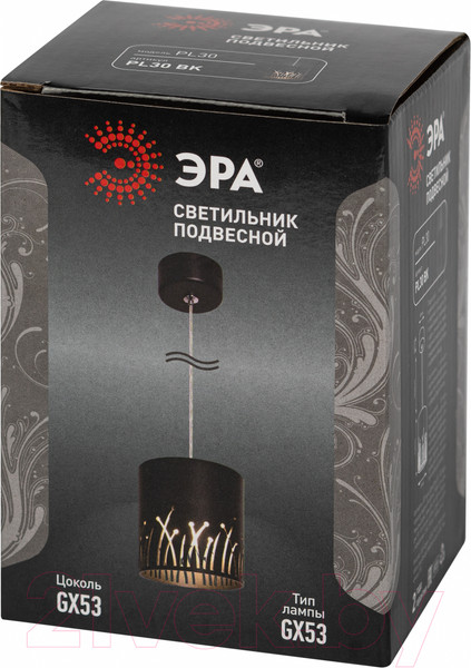 Изображение товара Потолочный светильник ЭРА PL30 BK GX53 / Б0061408