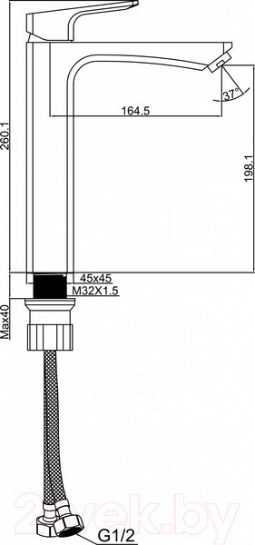 Изображение товара Смеситель Ekko EM1192