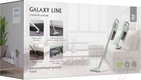 Изображение товара Вертикальный пылесос Galaxy Line GL 6221 (мятный)