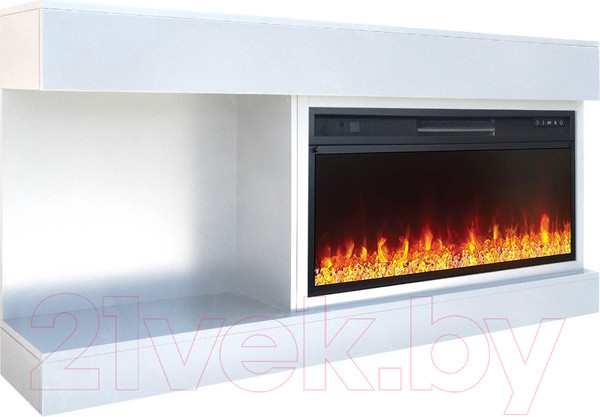 Изображение товара Каминокомплект Смолком Optima V42 Vision 42 LED (бьянко белый)