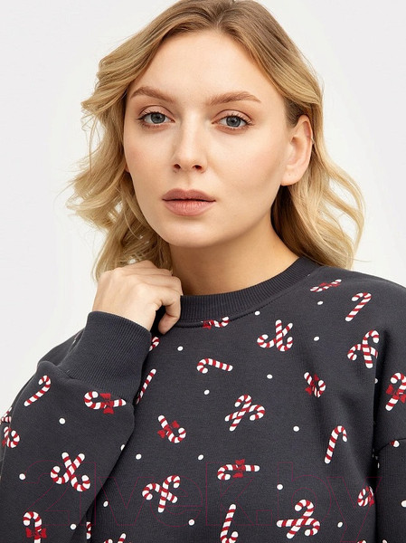 Изображение товара Свитшот Mark Formelle 122887/1 (р.164/170-92-98, конфеты на графите)