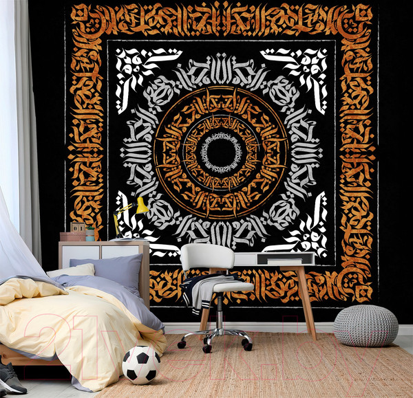 Изображение товара Фотообои листовые Vimala Калиграфия (270x300)