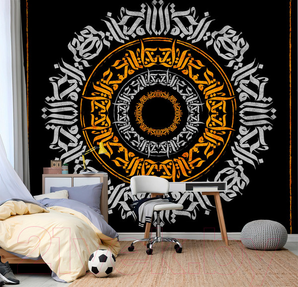 Изображение товара Фотообои листовые Vimala Калиграфия 3 (270x300)