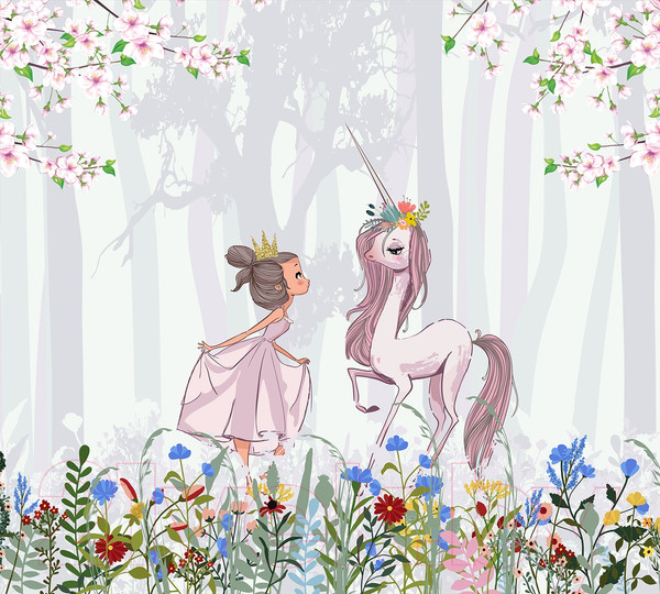 Изображение товара Фотообои листовые Vimala Встреча в лесу (270x300)