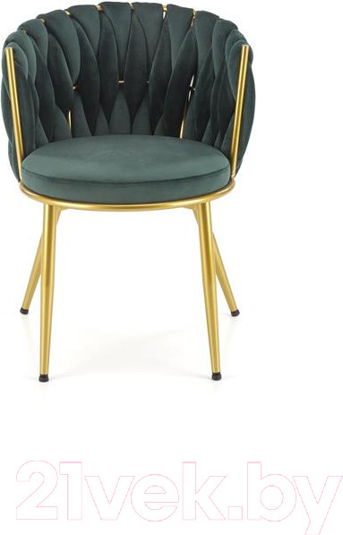 Изображение товара Стул Halmar K517 (темно-зеленый/золото)