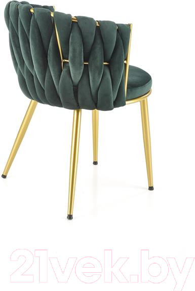 Изображение товара Стул Halmar K517 (темно-зеленый/золото)
