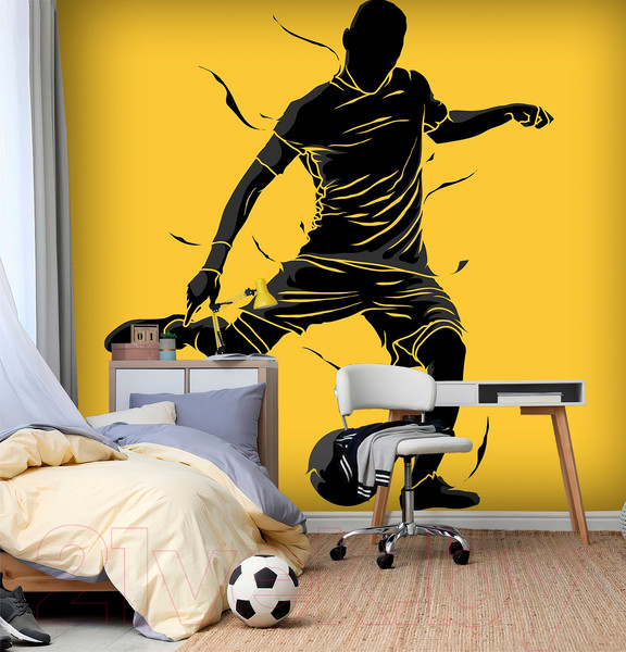 Изображение товара Фотообои листовые Vimala Футболист 4 (270x300)