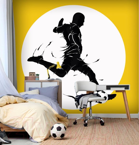 Изображение товара Фотообои листовые Vimala Футболист 5 (270x300)