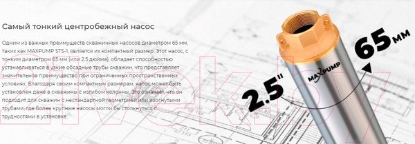 Изображение товара Скважинный насос Maxpump STS 2