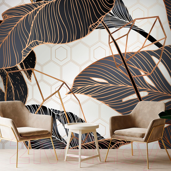 Изображение товара Фотообои листовые Vimala Векторные листья 17 (270x300)