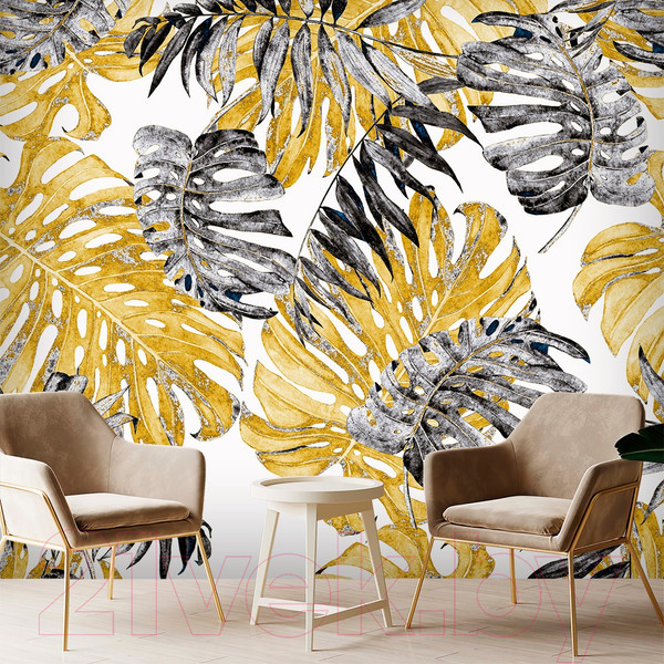 Изображение товара Фотообои листовые Vimala Листья монстеры 4 (270x300)