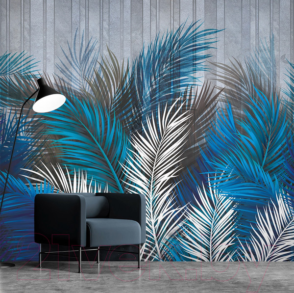 Изображение товара Фотообои листовые Vimala Рисованные листья 14 (270x300)