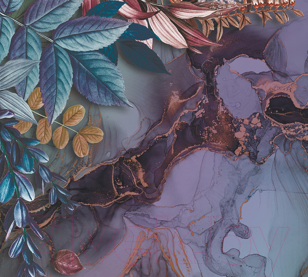 Изображение товара Фотообои листовые Vimala Рисованные листья 15 (270x300)