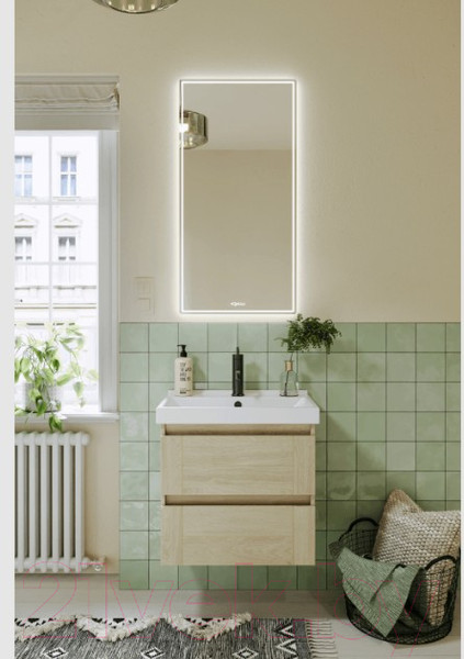 Изображение товара Тумба с умывальником Aqwella Astrid / AST0106DD (дуб давос)