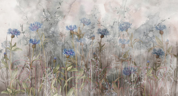 Изображение товара Фотообои листовые Vimala Полевые цветы 5 (270x500)