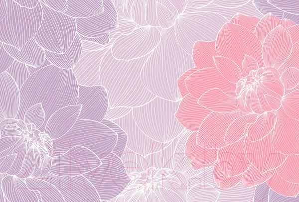Изображение товара Фотообои листовые Vimala Векторные цветы 9 (270x400)
