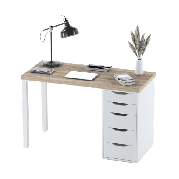 Изображение товара Письменный стол Mio Tesoro Ингар 1/5T (дуб беленый)