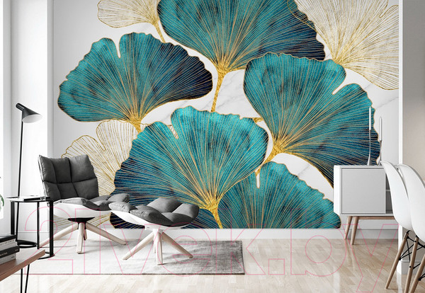 Изображение товара Фотообои листовые Vimala Векторные цветы 18 (270x400)