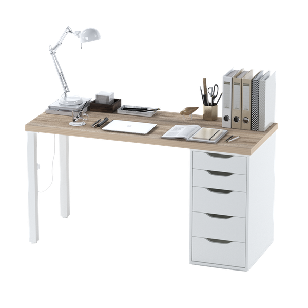 Изображение товара Письменный стол Mio Tesoro Ингар 2/5T (дуб беленый)