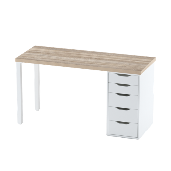 Изображение товара Письменный стол Mio Tesoro Ингар 2/5T (дуб беленый)