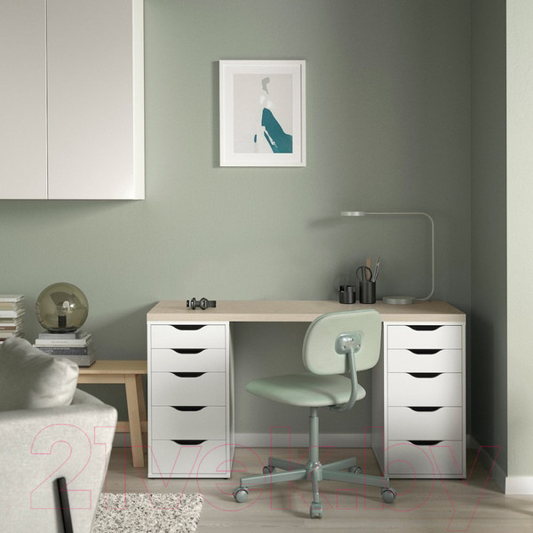 Изображение товара Письменный стол Mio Tesoro Ингар 2/55 (дуб беленый)