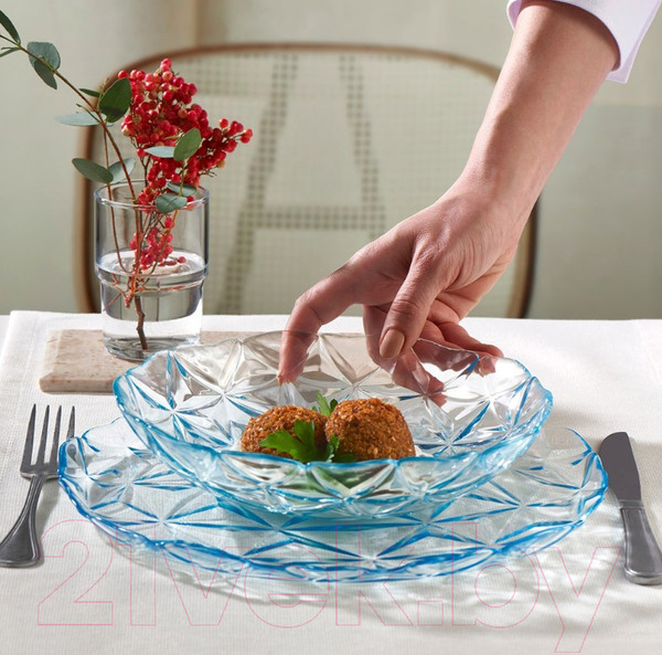 Изображение товара Набор тарелок Pasabahce Эстрелла 10693/1119167 (2шт, бирюзовый)