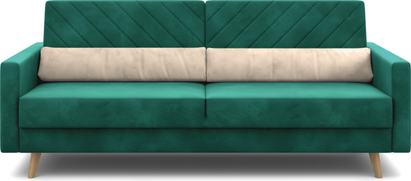 Изображение товара Диван Мебельград Норд Стандарт (мора зеленый/мора бежевый)