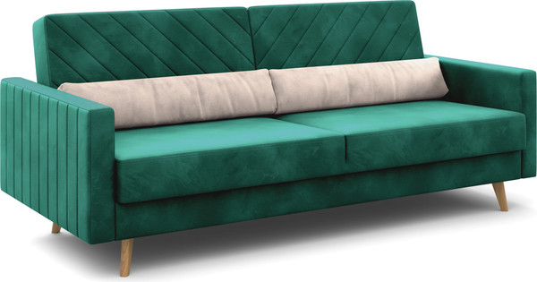 Изображение товара Диван Мебельград Норд Стандарт (мора зеленый/мора бежевый)